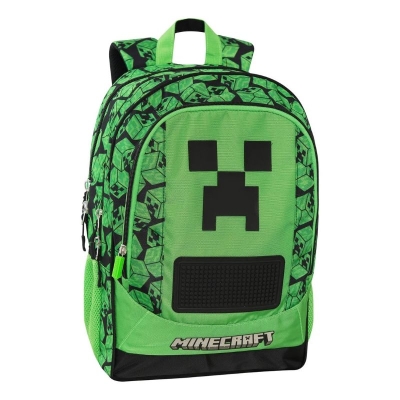 Ученическа раница Panini Minecraft Creepers - с подвижна стойка на колелца
