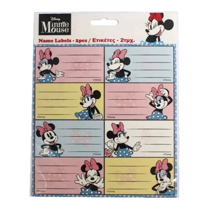 Ученически етикети Minnie - 16 броя