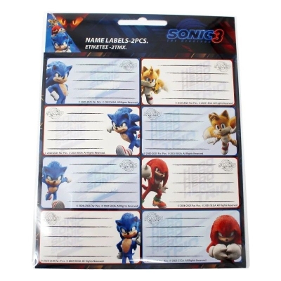 Ученически етикети Sonic - 16 броя
