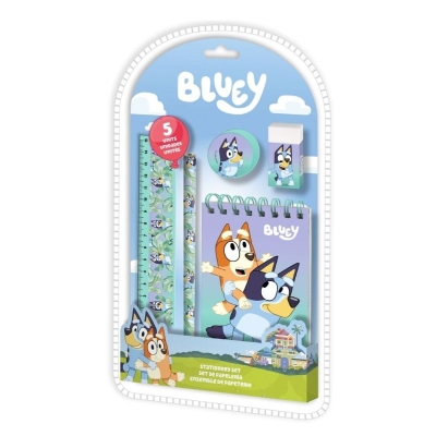 Комплект ученически пособия Kids Licensing - Bluey, 5 части