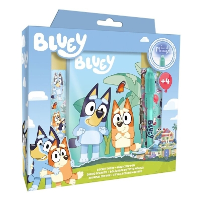 Таен дневник Kids Licensing - Bluey, с магическа химикалка