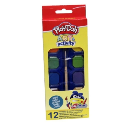 Акварелни бои CYP Brands - Play Doh, 12 цвята
