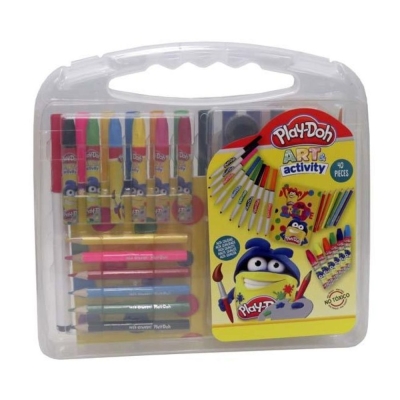 Комплект за рисуване CYP Brands - Play Doh , 40 части, В куфарче