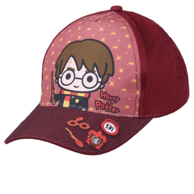 Детска шапка с козирка Cerda - Harry Potter, Бордо, 53 сm
