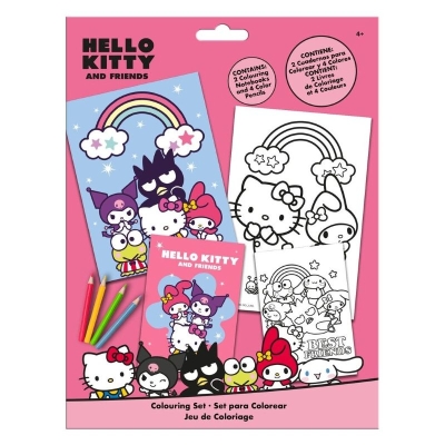 Комплект за оцветяване Kids Licensing Hello Kitty - С тетрадка
