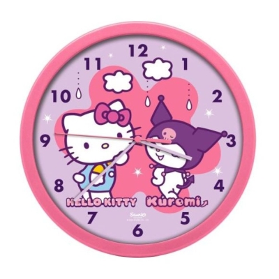 Стенен часовник Kids Licensing - Hello Kitty & Kuromi