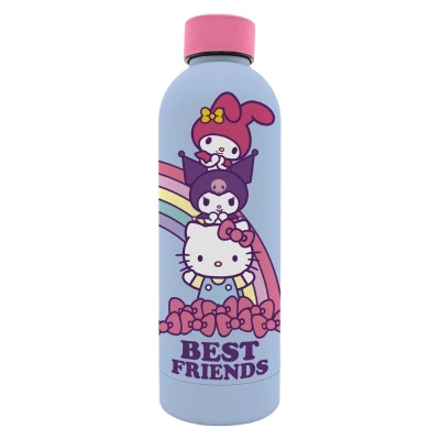 Бутилка за вода Kids Licensing - Hello Kitty, Best Friends, Soft touch, 800 ml