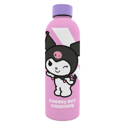 Бутилка за вода Kids Licensing - Hello Kitty, Kuromi, Soft Touch, 800 ml
