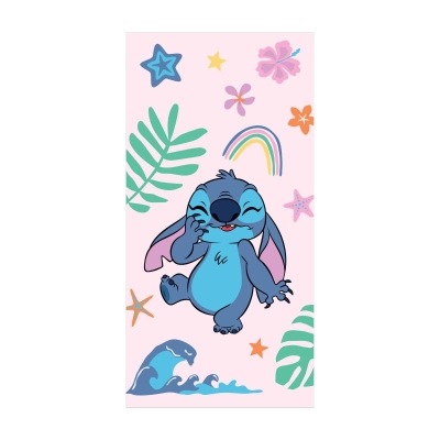 Памучна плажна хавлия Stitch - Rainbow
