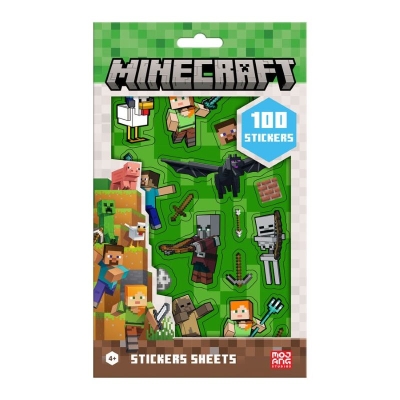 Комплект стикери Kids Euroswan - Minecraft, 100 броя
