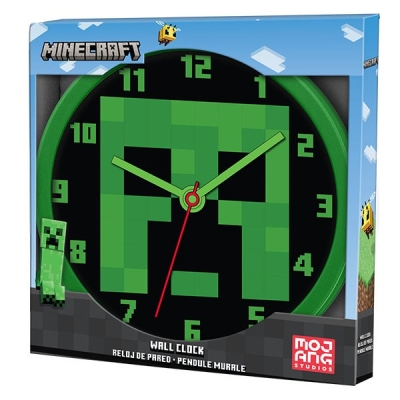 Стенен часовник Kids Euroswan - Minecraft