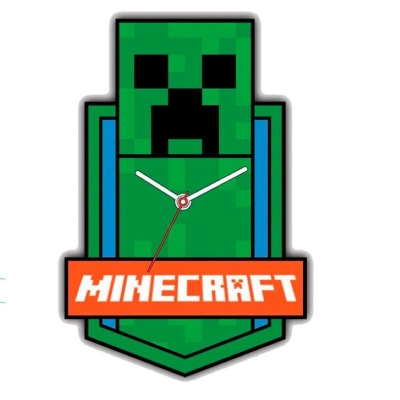 Стенен часовник Kids Licensing - Minecraft