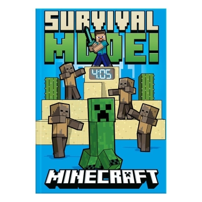 Тефтер с LCD часовник CYP Brands - Minecraft