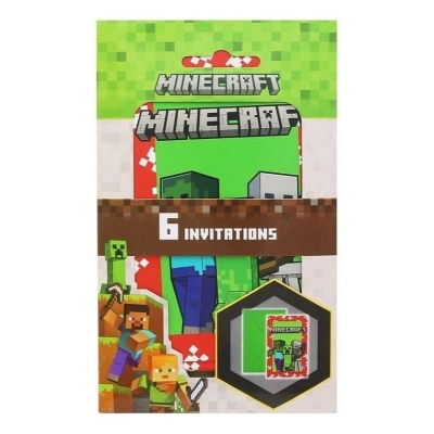 Комплект покани Minecraft - Трио, 6 броя