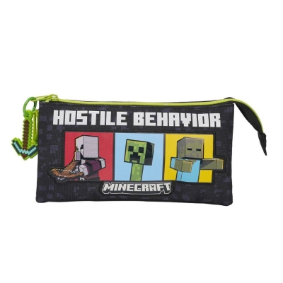 Ученически несесер Minecraft - Hostile Behavior, С три отделения 