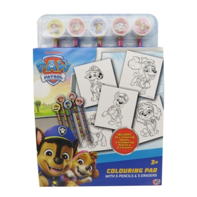 Сет за оцветяване с моливи CYP Brands - Paw Patrol