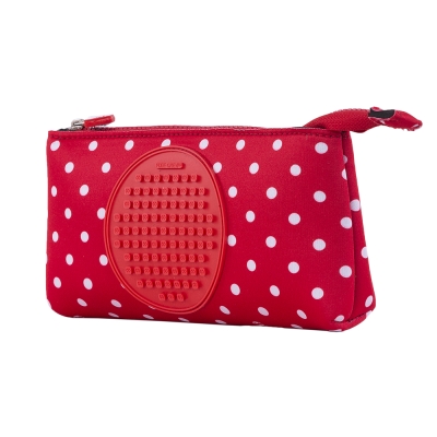 Ученически несесер Pixie Crew - Polka Dot, Червен