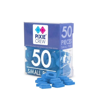 Малки пиксели Pixie Crew - Neon Blue, 50 броя
