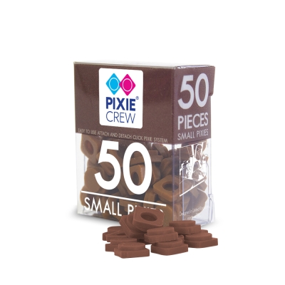 Малки пиксели Pixie Crew - Brown, 50 броя