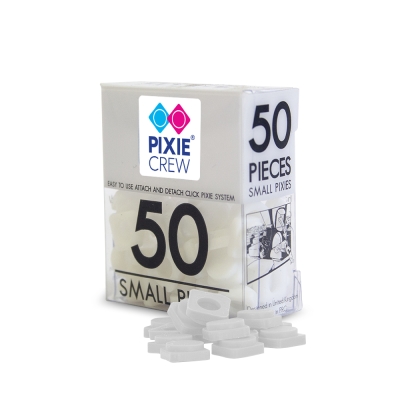 Малки пиксели Pixie Crew - White, 50 броя