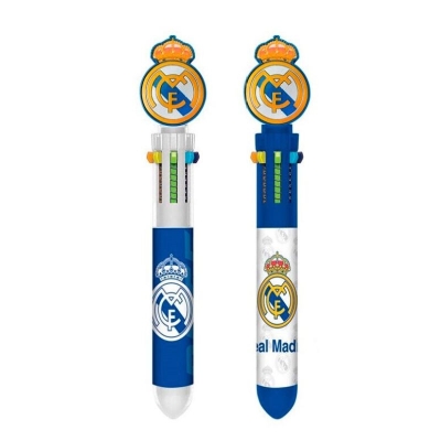 Химикалка Kids Licensing - Real Madrid, 6 цвята, асортимент