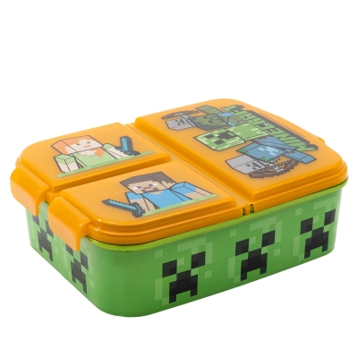 Кутия за храна Stor Minecraft - С 3 отделения