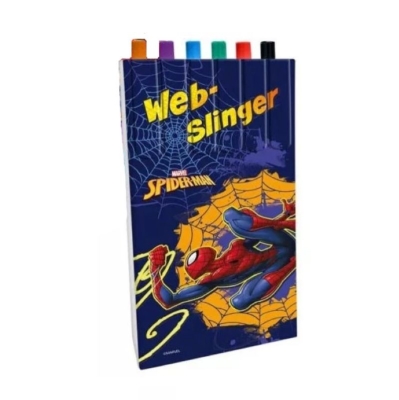 Комплект цветни химикали Kids Euroswan - Spiderman, 6 броя