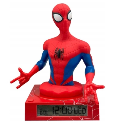 3D лампа с будилник Kids Licensing - Spiderman