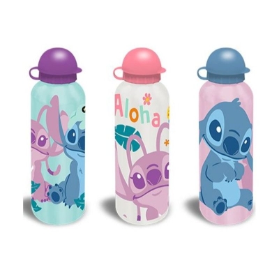 Алуминиева бутилка Kids Licensing - Stitch, 500 ml, aсортимент