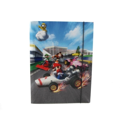 Папка с ластик Jacob - Super Mario, Mariocart, A4
