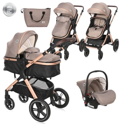 Комбинирана количка Lorelli - Viola Set, Pearl Beige