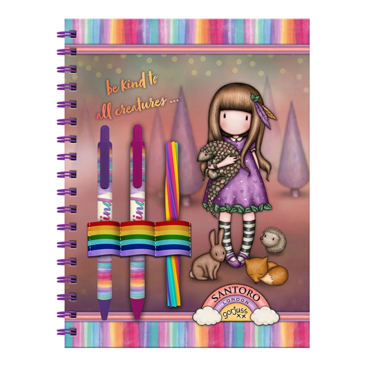 Diario Segreto SANTORO Gorjuss Con Copertina Rigida – Design Esclusivo 'Be Kind To Yourself' – Quaderno Intimo Per Pensieri E Appunti