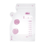 Торбички за съхранение на кърма Chicco, 250 ml, 30 броя
