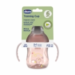 Преходна чаша Chicco - 200 ml, 6 m+, Момиче