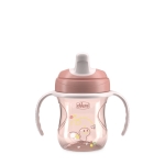 Преходна чаша Chicco - 200 ml, 6 m+, Момиче