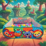 Сгъваем басейн с топки Playgro - Приключение