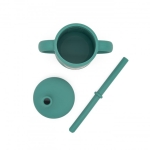 Силиконова чаша със сламка Sassi - Лисица