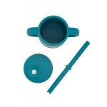 Силиконова чаша със сламка Sassi - Лисица