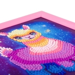 Диамантен гоблен в рамка Craft Buddy - Rainbow Lama