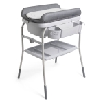 Вана за къпане с повивалник Chicco - Cuddle & Bubble, Graphite Malange
