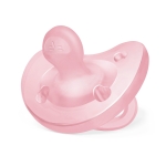 Силиконова залъгалка Chicco - Physio Soft, Момиче, 6-16 m