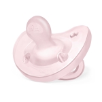Силиконова залъгалка Chicco - Physio Soft, Момиче, 0-6 m
