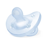 Силиконова залъгалка Chicco - Physio Soft, Момче, 0-6 m
