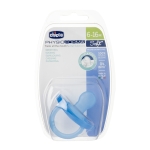 Силиконова залъгалка Chicco - Physio Soft, Момче, 6-16 m