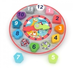 Дървен цветен часовник J′adore - 13 части