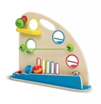 Дървена играчка Hape - Ролер с цветни топки