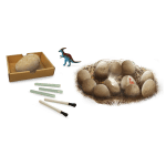 Игрален комплект Buki France - Мега дино яйца за откриване, 12 броя