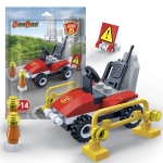 Мини конструктор BanBao - Пожарникарско бъги, 33 части