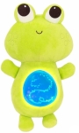 Плюшена играчка Battat - Музикална светеща жабка, Зелена