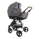 Детска комбинирана количка 3 в 1 Lorelli - Crysta, Opaline Grey